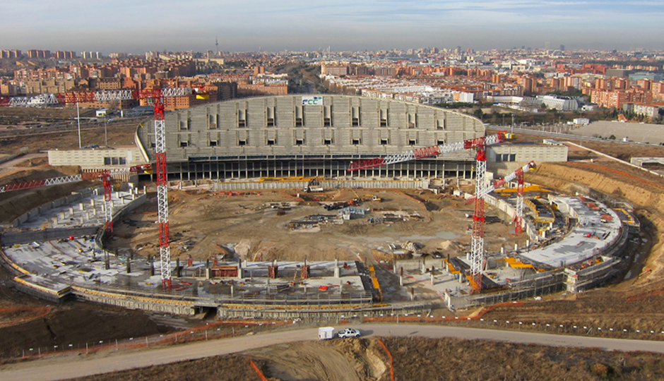 Obras Nuevo Estadio Enero 2014